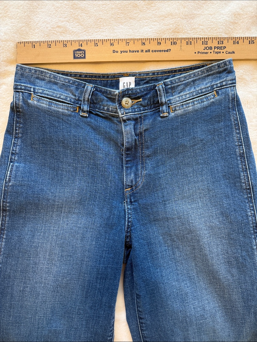 GAP High Rise Wide Leg Cropped Jean - Picture 9 of 12